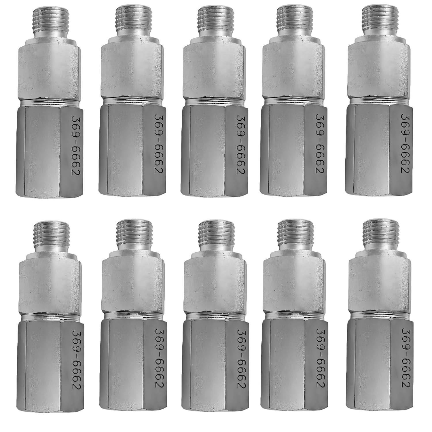 10pcs Fuel Pressure Regulator Valve 369-6662 3696662 for CAT C9 C7 816F II 815B 953C 963C 973C 535C 545C 322C 324D 325C 329D 330C 330D 336D Aftermarket Parts