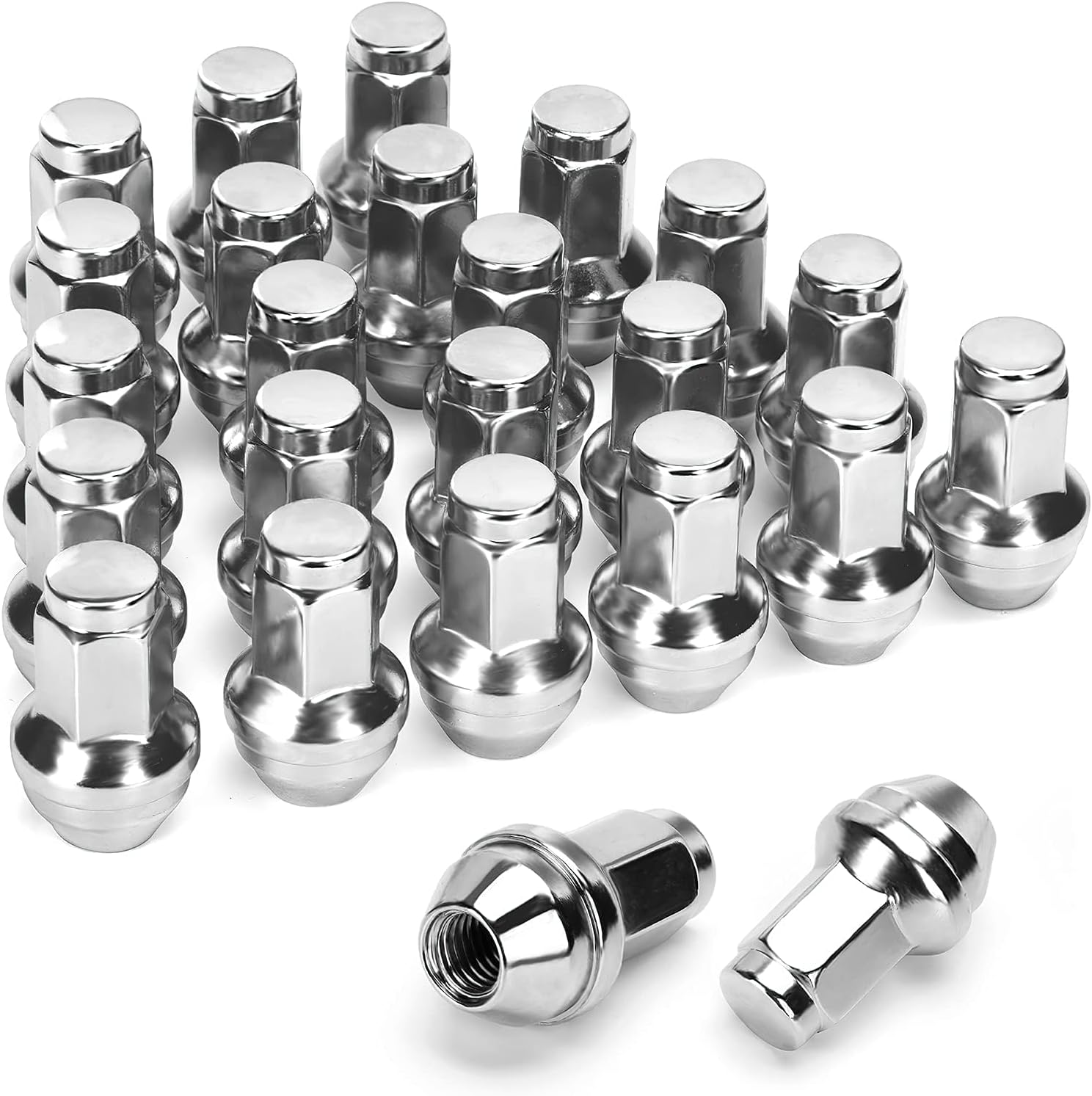 14x2 OEM Lug Nuts for F150 2000-2014, One-piece Factory Steel Tuner Nuts Compatible With Ford Expedition Navigator 03-14, Stock Wheel Nuts Replace OE#BD142978 4L3Z1012A (Work on 14mm-2.0 Stud)