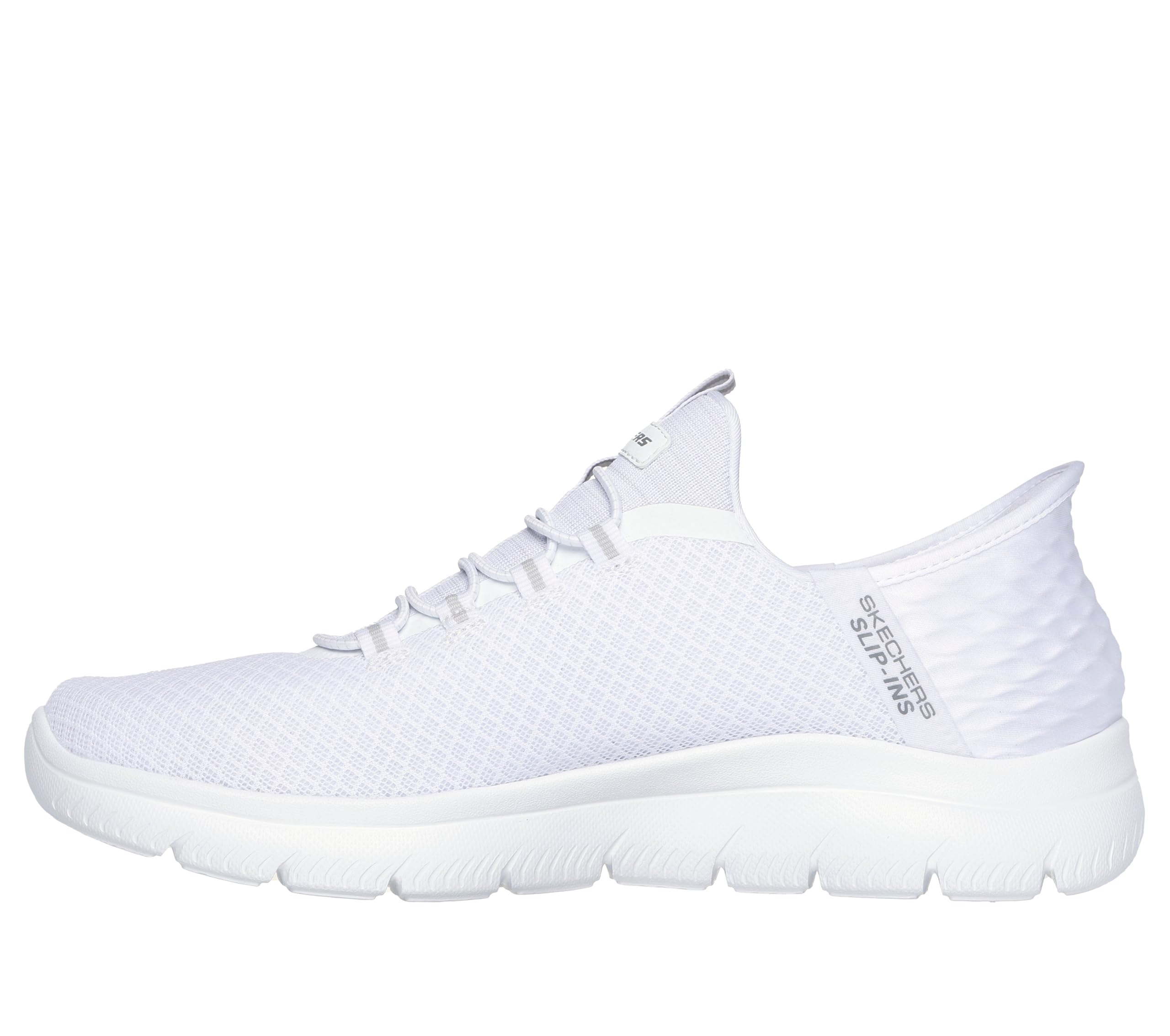 Skechers Hombre Summits High Range Slip-​In ENTRENADOR, White Mesh/​Trim, 40 EU