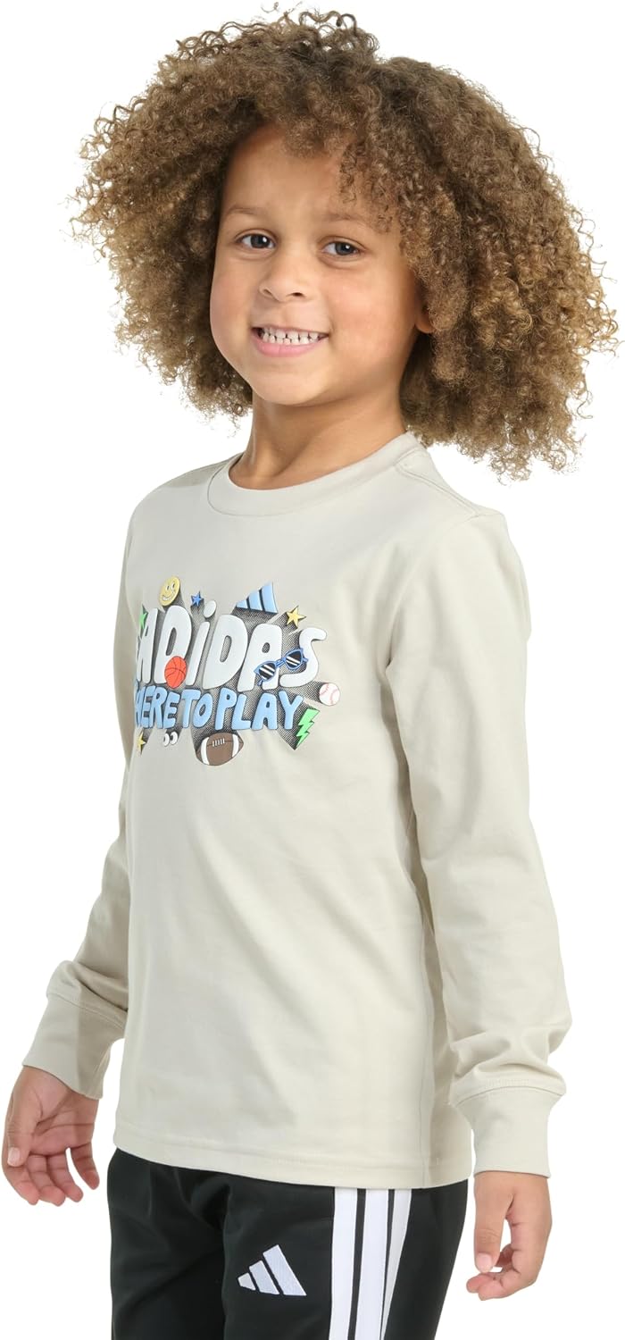 adidas Boys' Long Sleeve Expression Tee