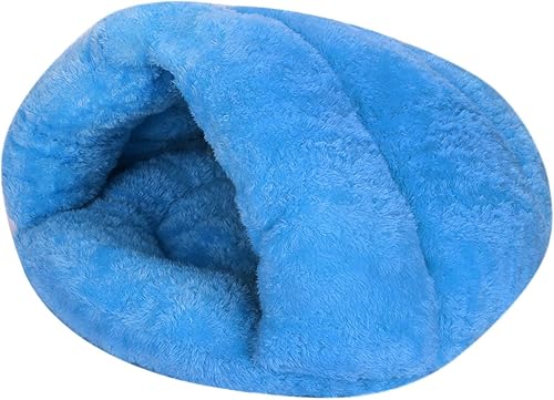 Vista 33 de Tienda de campaña para perros pequeños, cama de casa cueva cálida para interiores, agujero para nido, portátil, suave, para invierno, lavable, Gris