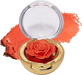 Winky Lux Cheeky Rose Cream Blush – High Pigment, Weightless Color for Cheeks, Effortlessly Blendable Makeup with Vitamin E, Peachy Coral, Brilliant