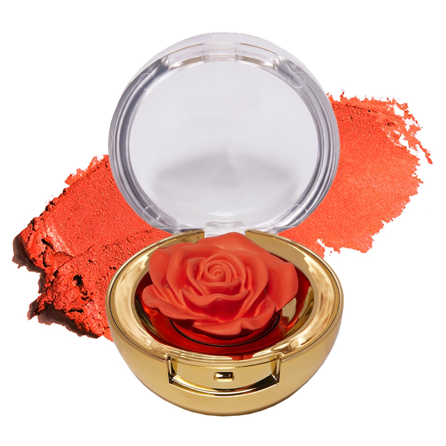 Winky Lux Cheeky Rose Cream Blush – High Pigment, Weightless Color for Cheeks, Effortlessly Blendable Makeup with Vitamin E, Warm Toned Rose, Crown