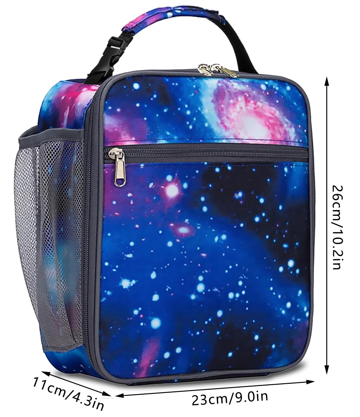 BTYHAOS Lunch Bag Tote Bag for Women Wide Open Insulated Cooler Bag Water-Resistant Thermal Leak-Proof Lunch Organizer for Men Girls Children Outdoor Picnic Work (Black C) - Image 4