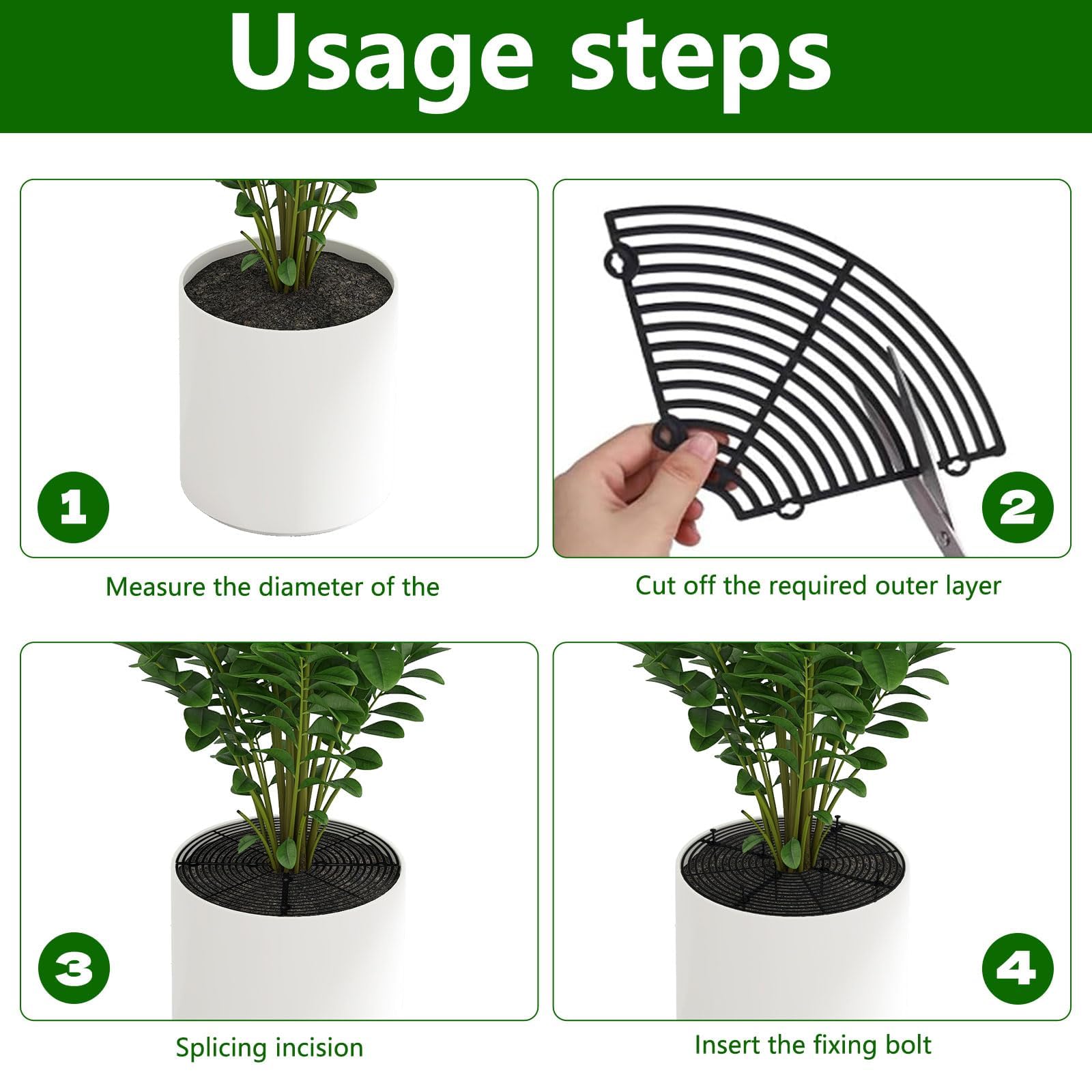 GVSS Cat Plant Protection Grid Round 30 cm, Cat Plant Protection - Image 4
