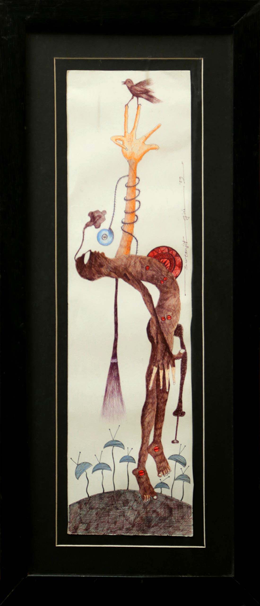 Centrifugal (Pen And Ink Painting By Suranjit Giri)