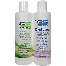 Cysteine Hair Treatment - Professional Blowout Straightening for Blonde Hair, 9oz 265ml - Formaldehyde Free, Plus FREE Clarifying Shampoo