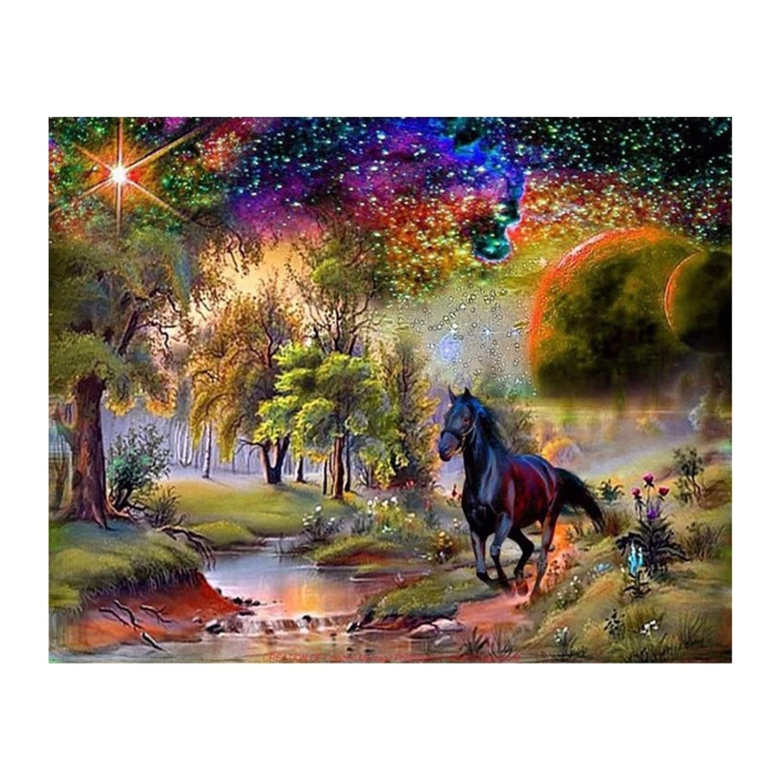 Puzzle 5000 pièces cheval pour adulte de taille XXL 156x105 cm
