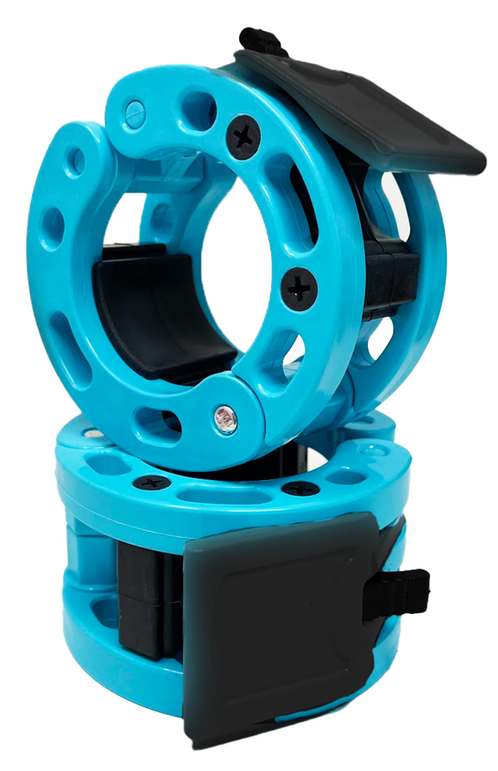 Clout Fitness Olympic Barbell Clamps Collars Quick Release Pair of Locking Weight Clips Fit 2 Inch Barbell for Weightlifting