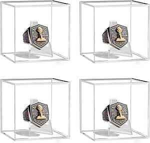 Pack De 6 Soportes Para Anillos De Acrílico - Expositor Cónico Transparente Y De Colores Para Organizar Y Mostrar Joyas
