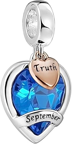 AMATOLOVE Dijes de piedra natal de enero a diciembre para pulseras, dije de cuentas de feliz cumpleaños para mujeres y niñas, regalos lindos de