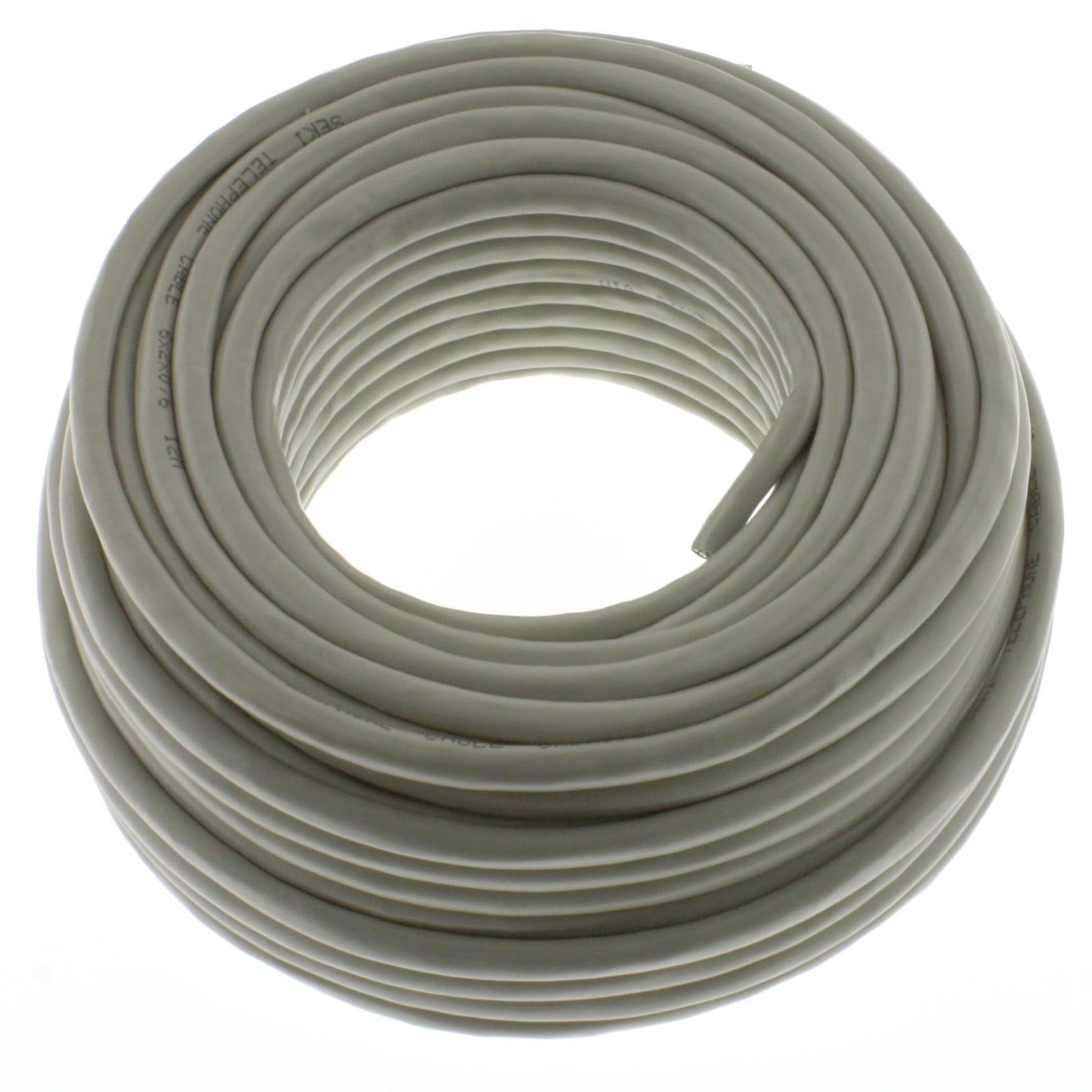 Kabel telefoniczny 2 x 2 x 0,6 mm J-Y(ST) Y 25 m okrągły do montażu podtynkowego, 4-żyłowy