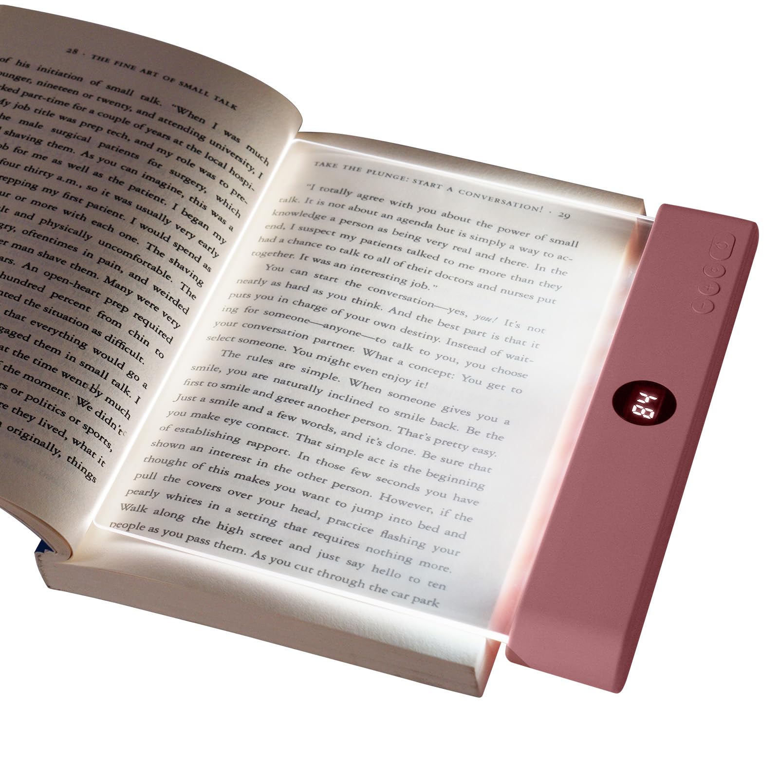 Led-Paneel Boek Licht Draagbare Platte Leeslamp