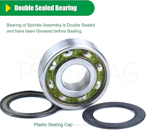 Miniatura 7 de Conjunto de husillo GY21098 preengrasado sustituye al husillo AUC15811, ensamblaje de husillo John Deere AUC15811 - AUC15811, husillo GY20454,