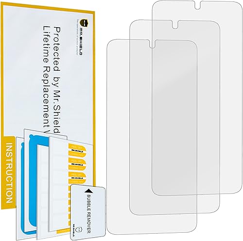 Miniatura 2 de Mr.Shield [Paquete de 3] Protector de pantalla diseñado para Samsung Galaxy S23 5G [6.1 pulgadas] antirreflejos [mate] (material PET)