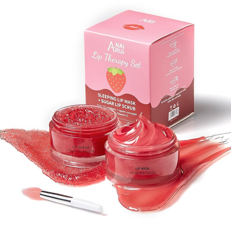 Esfoliante e máscara labial ANAI RUI, morango