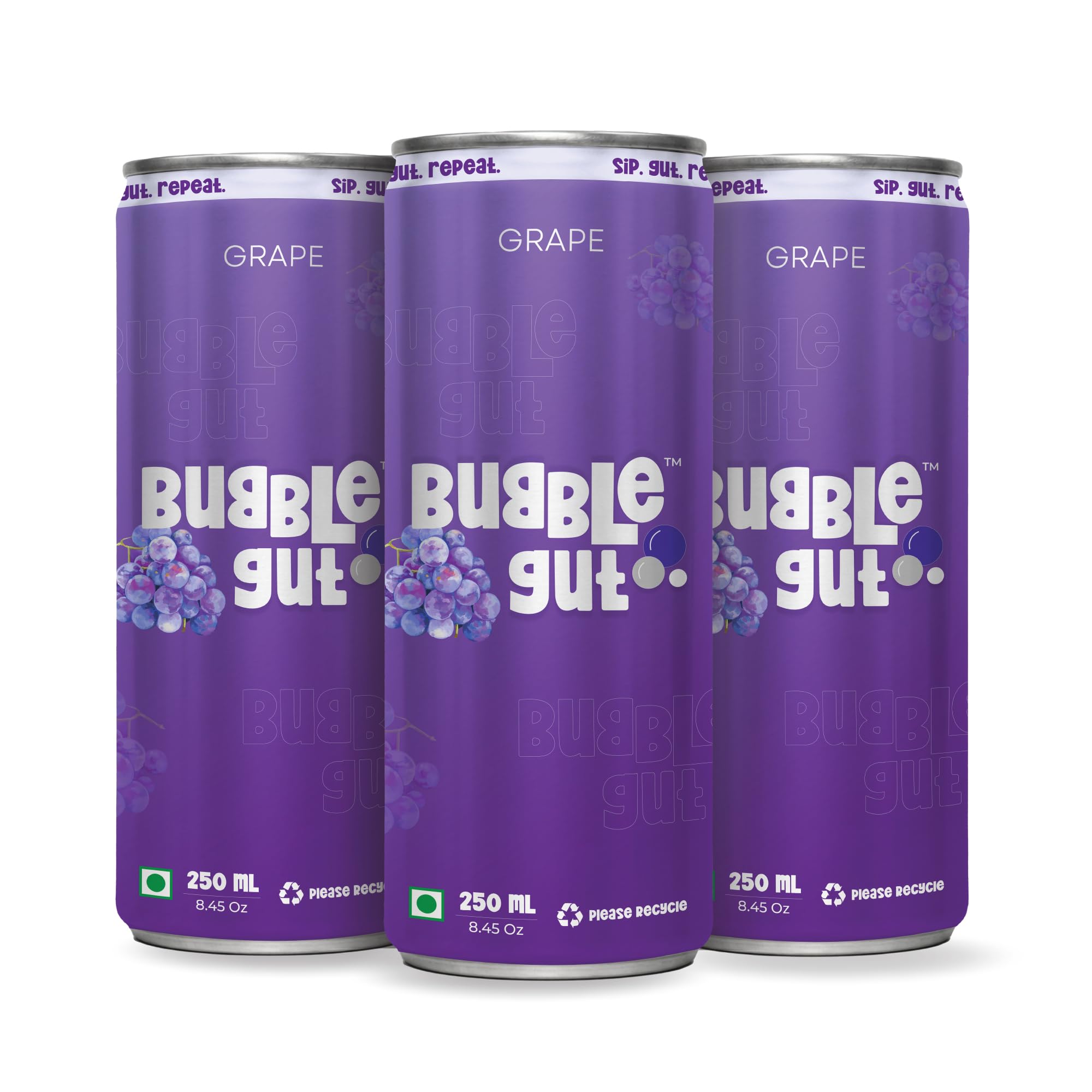 Bubble Gut Grape Soda 250 ml Pack of 3 Sweet Sparkling Carbonated Beverage Drink-image-12