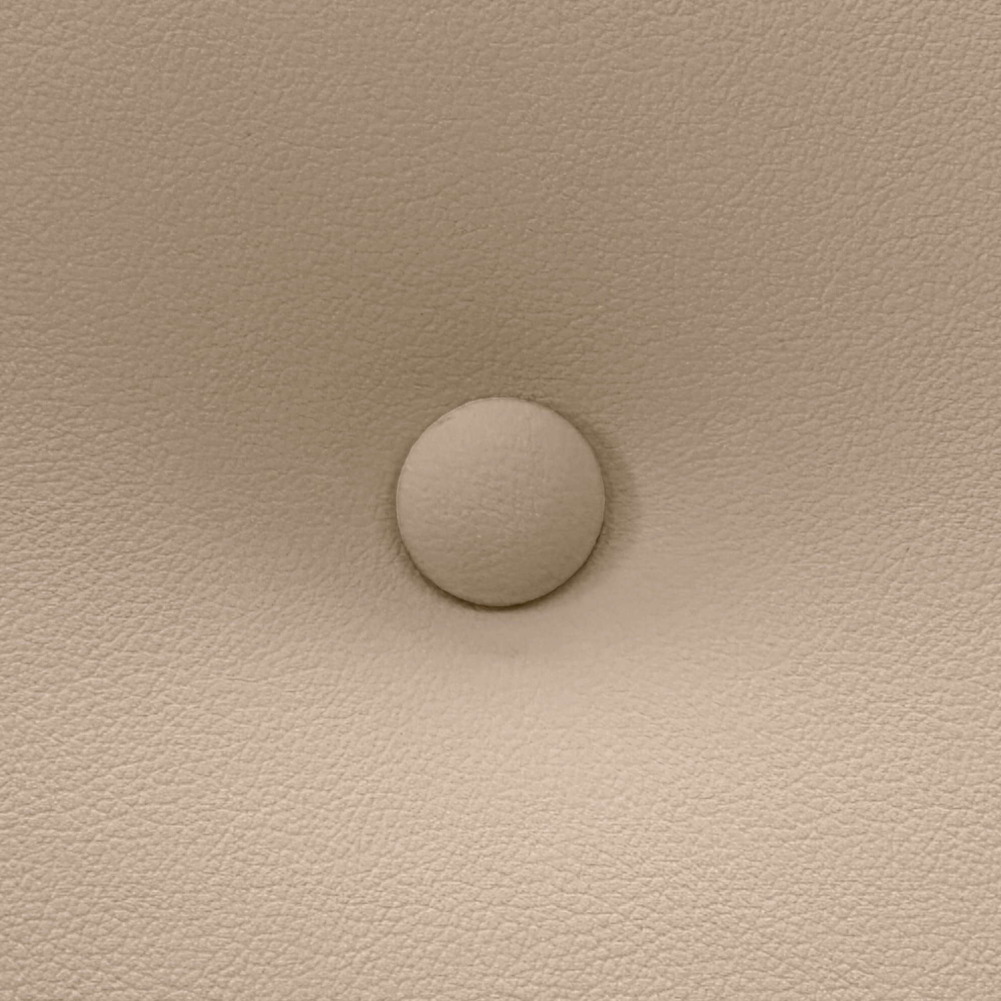 DHOME Testiera capitonnè in ecopelle 145x115 cm con gambe letto 135/140