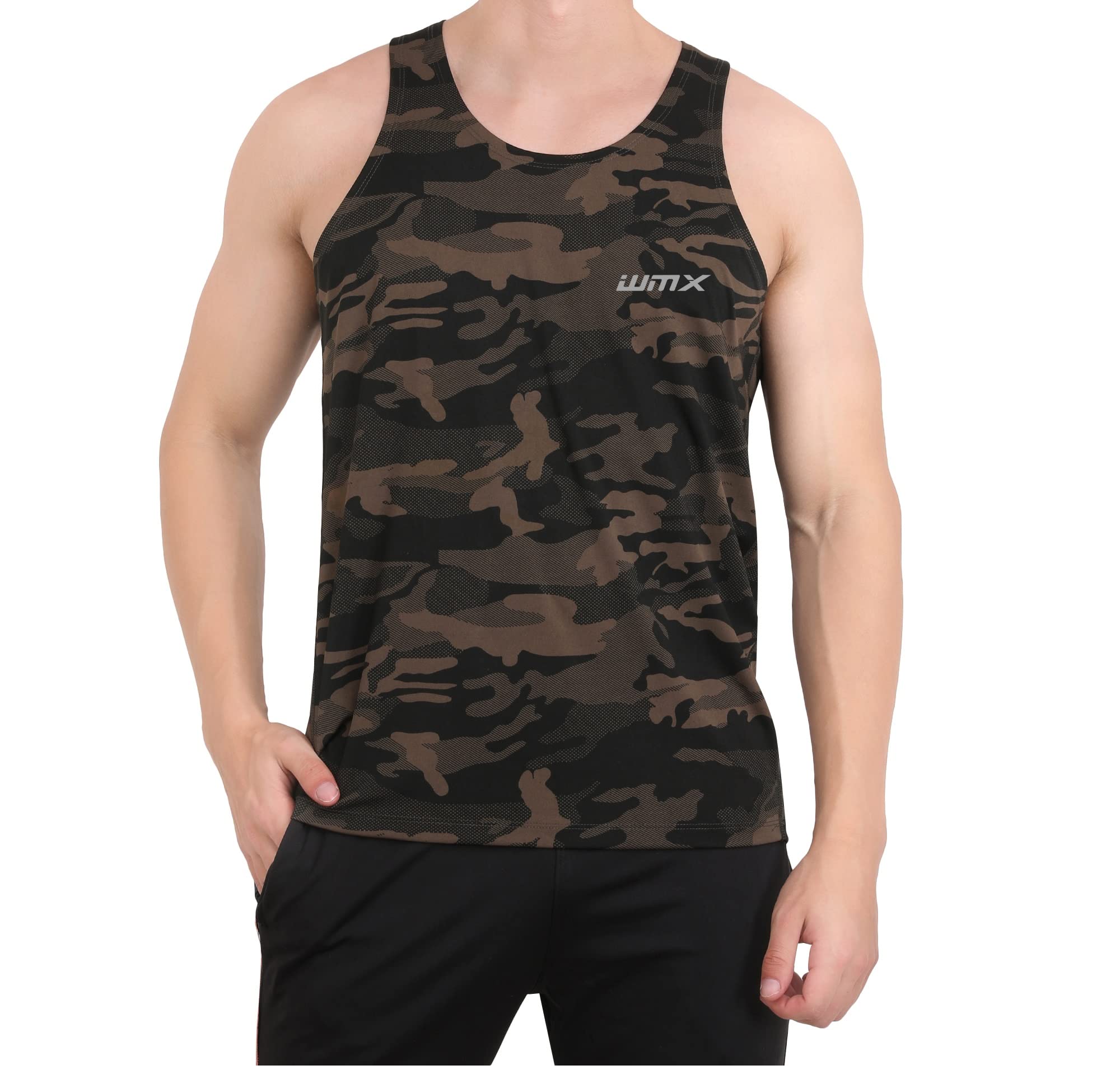 wmx Sleeveless Army Print Sports Vest Camouflage-picture-27