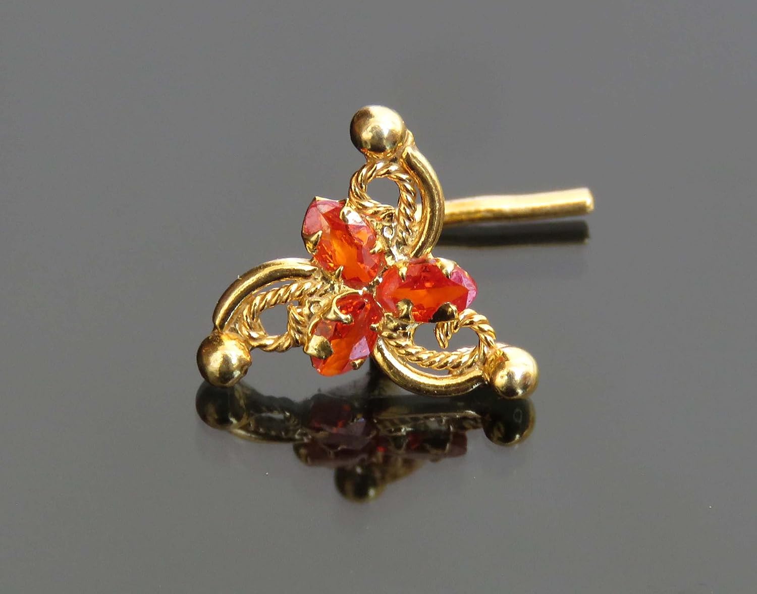 925 Sterling Silver Nose Stud Indian Nose Stud Crystal Nose Stud Diamond Nose Piercing Gold Nose Stud Indian Nose Ring Star Nose Stud Fresh Trends Diamond Nose Stud