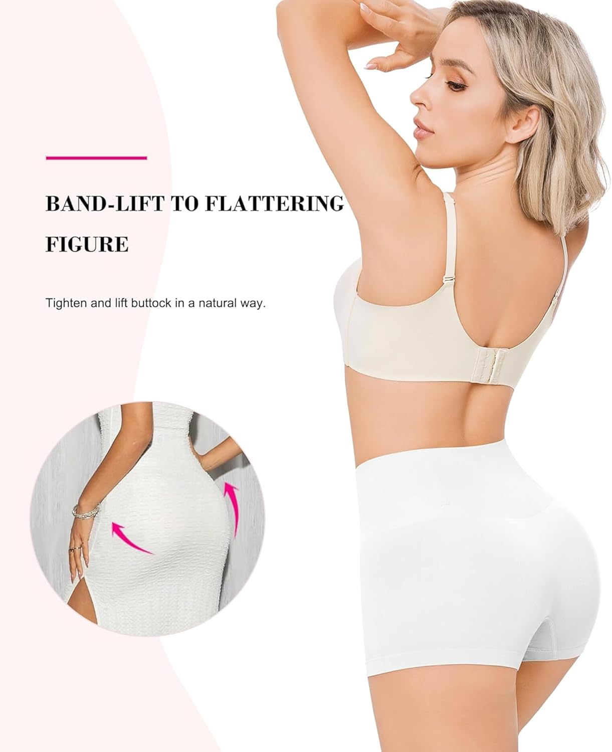 Nebility 2 Piece Slip Shapewear Shorts for Under Dresses Smooth Seamless Shaping Boyshorts Panties - Image 4