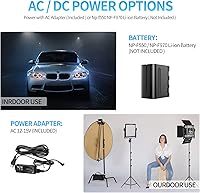 Vista 6 de GVM Paquete de 3 kits de iluminación LED de video con control de aplicación variable bicolor de 2300 K 6800 K con brillo de pantalla digital de 10