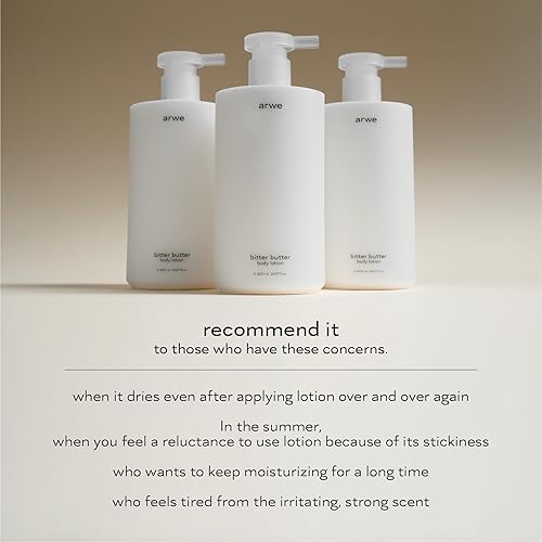 Miniatura 6 de Loción corporal de ceramida de mantequilla amarga, 13.5 fl oz (13.5 fl oz), derivada naturalmente, crema corporal, hidratación 24 horas, cuidado