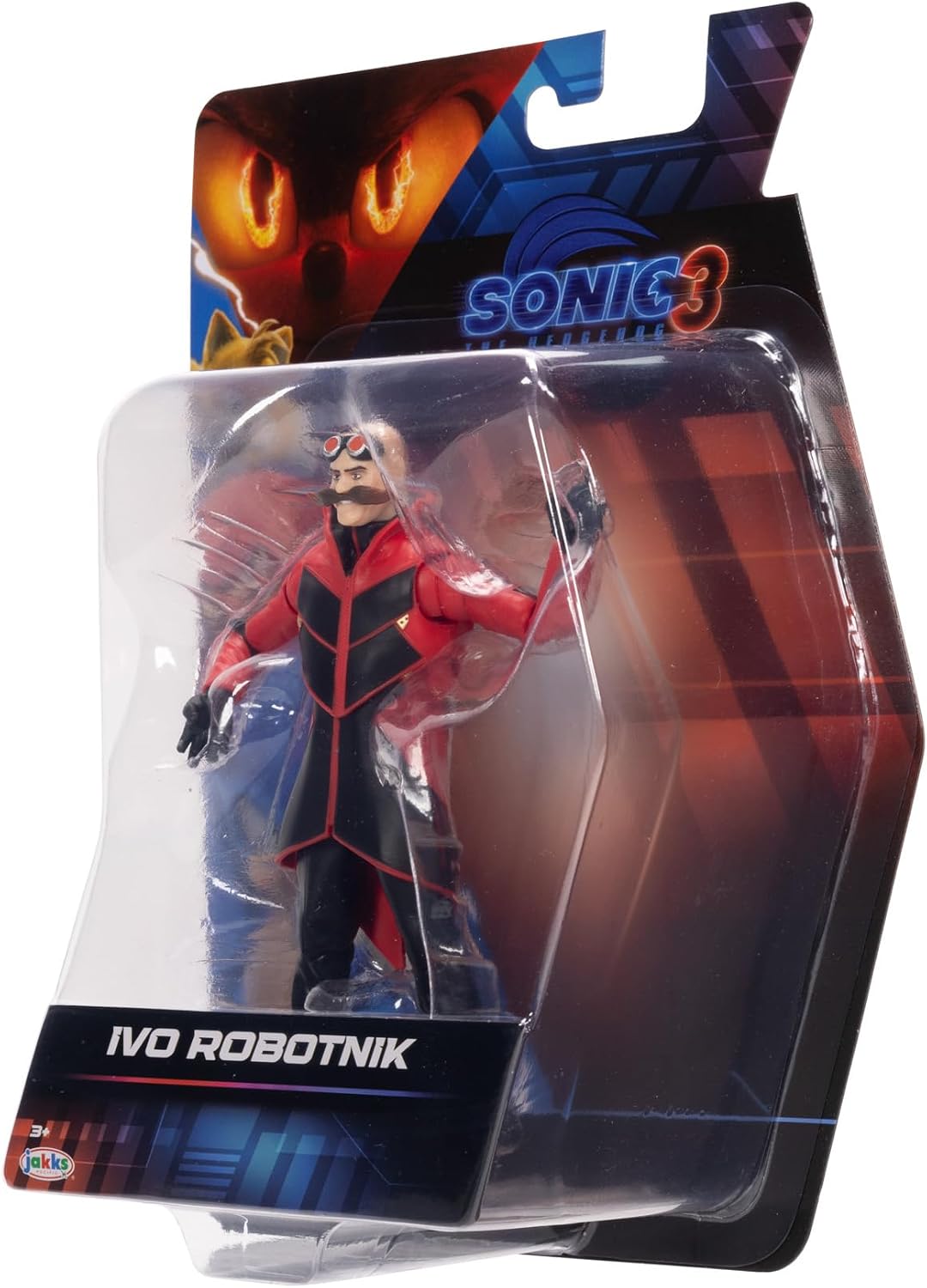 Sonic 3 Movie Action Figures 5-Inch Ivo Robotnik Collector Toy Figure, Highly Articulated for Boys Girls - Officially Licensed Sonic The Hedgehog 3 Movie Product