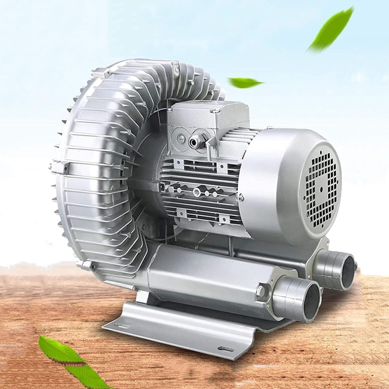 High-Pressure Vortex Ring Blower, Single Phase Industrial Vacuum Pump for Aquarium & Fish Pond, Regenerative Air Blower for Blowing & Suction Applications