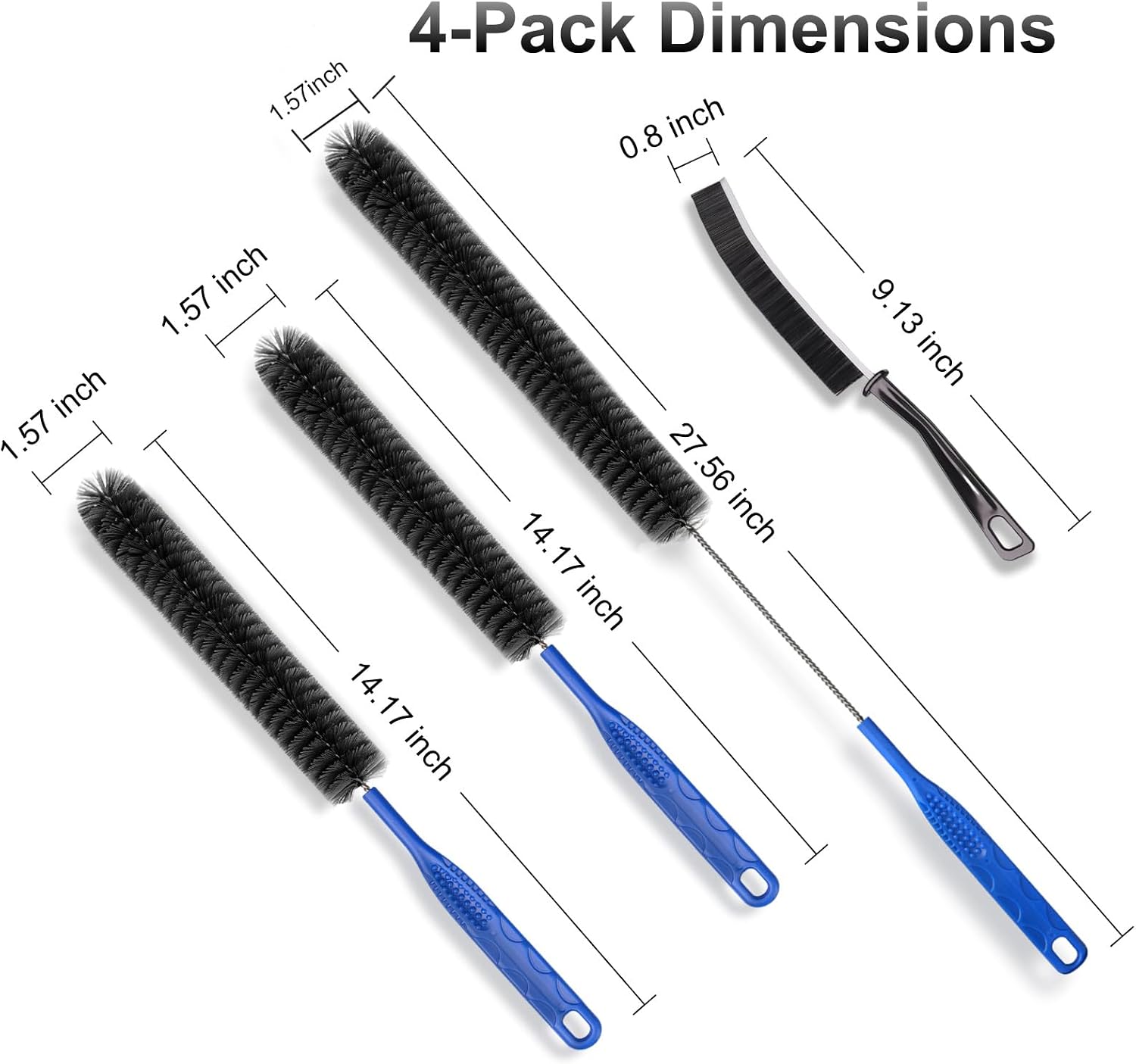 Drain Brush, Refrigerator Coil Cleaning Brush, Dryer Vent Cleaner Brush