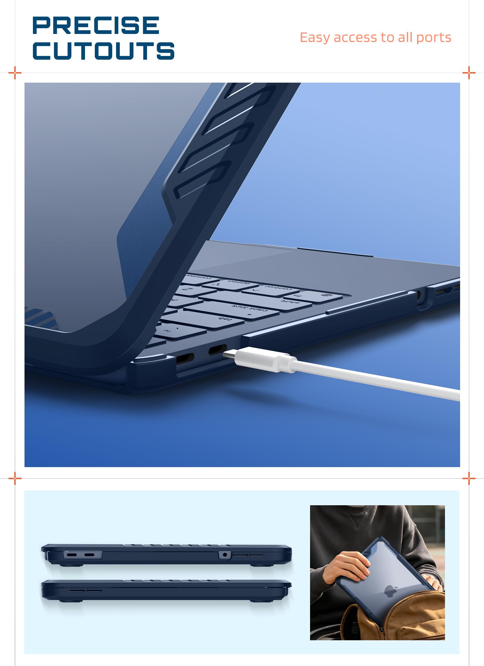 SUPCASE Custodia per MacBook Neo 13 pollici 2026, modello A3404 (chip A18 Pro), protezione rigida robusta [qualità militare] (Unicorn Beetle) trasparente antigraffio cover per MacBook Neo 13 (indoco)