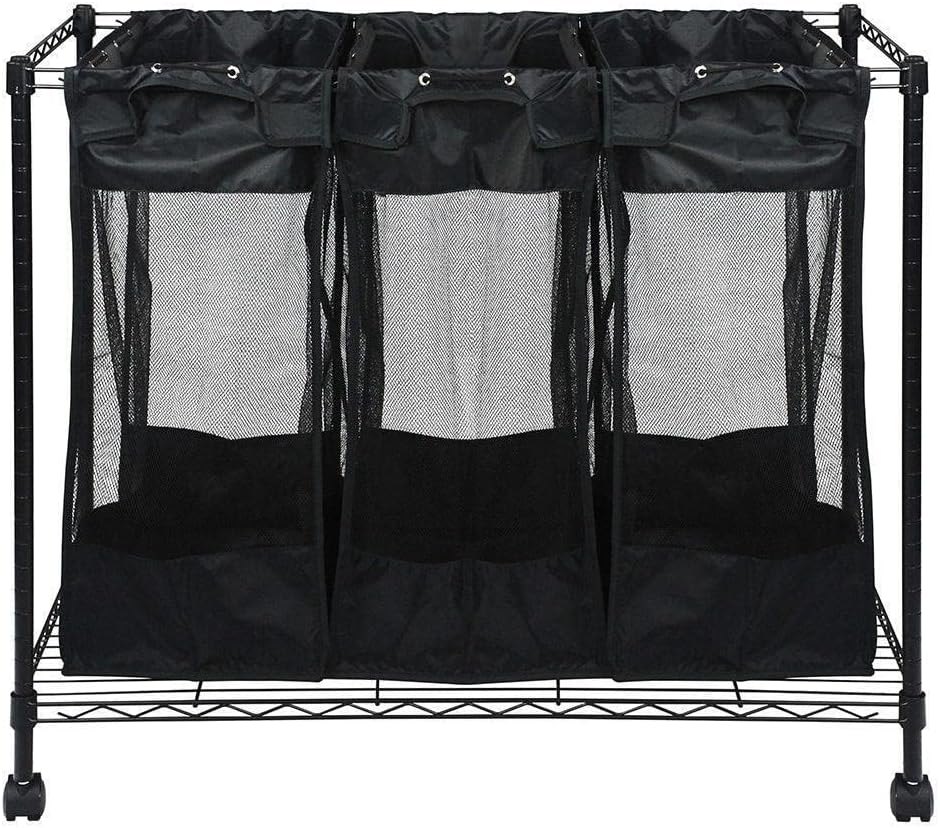 Oceanstar Triple Storage Organizer and Laundry Sorter