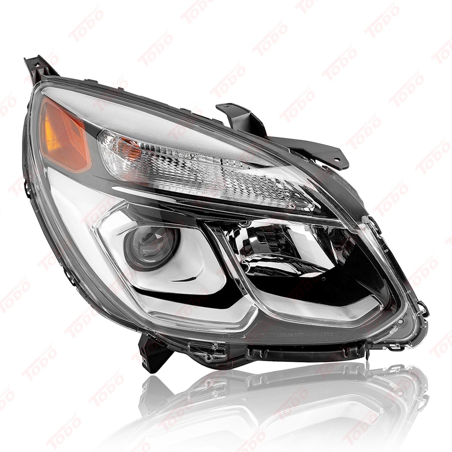 TODO Headlights Compatible with 2016 2017 Chevy Equinox Diesel Headlight with Bulbs Headlamp Replace 23342703 84009752 114-02904L GM2502424 Driver Left & Passenger Right Side