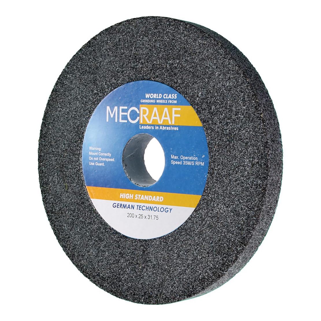 MECRAAF® 8 Inch Bench Grinding Wheel METALSCAST IRON