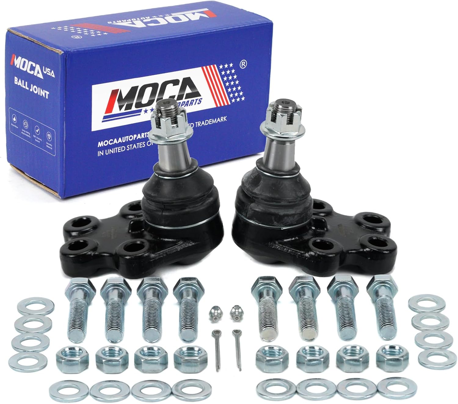 MOCA K6539 2x Front Lower Ball Joints Fit 1999-2006 for Chevrolet Silverado 1500, 2007 Silverado 1500 Classic, 1999-2006 for GMC Sierra 1500, 2007 Sierra 1500 Classic
