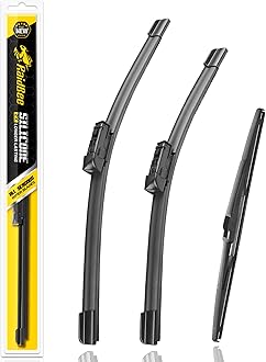 Raidbee® Silicone Windshield Wiper blades 3 pack Replacement for MAZDA CX5 CX9 CX-5 CX-9 2023 2022 2021 2020 2019 2018 2017 All-Season Silicone Windshield Wipers 24" 18" 14"