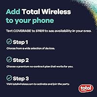 Vista 6 de total wireless Samsung A15 5G Teléfono inteligente prepago bloqueado, 64 GB, negro - Incluye llamadas ilimitadas de $40, texto y datos plan de 30