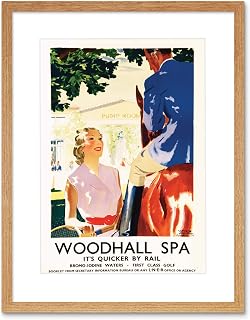Travel Tourism Transport Woodhall Spa Golf Resort Uk Framed Art Print B12X12388