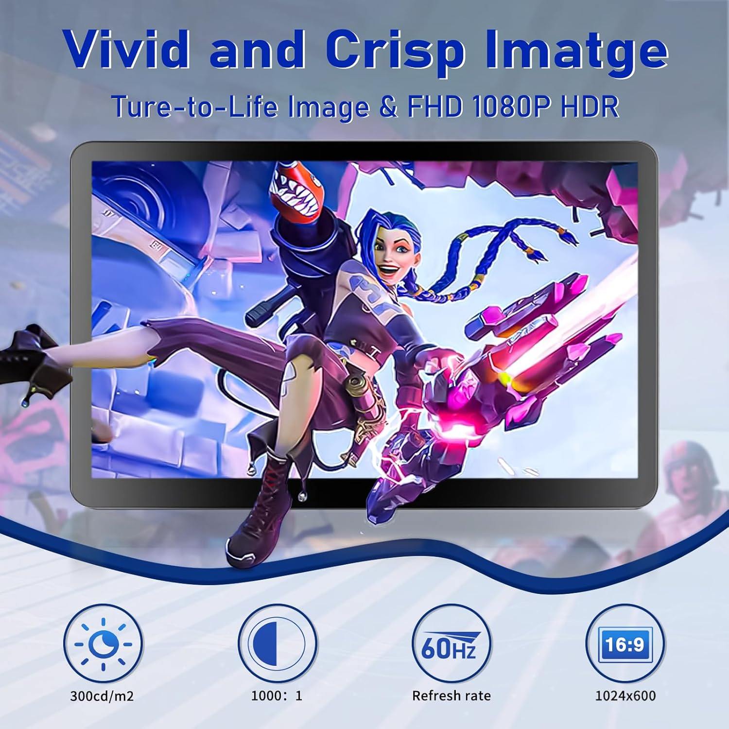 7 Inch Raspberry Pi Screen 800x480 Small HDMI Monitor with Case, LCD Screen Display for Raspberry Pi 5/4/3/2/ Jetson Nano Win11/10/8/7, Dual Speakers, Non-Touch