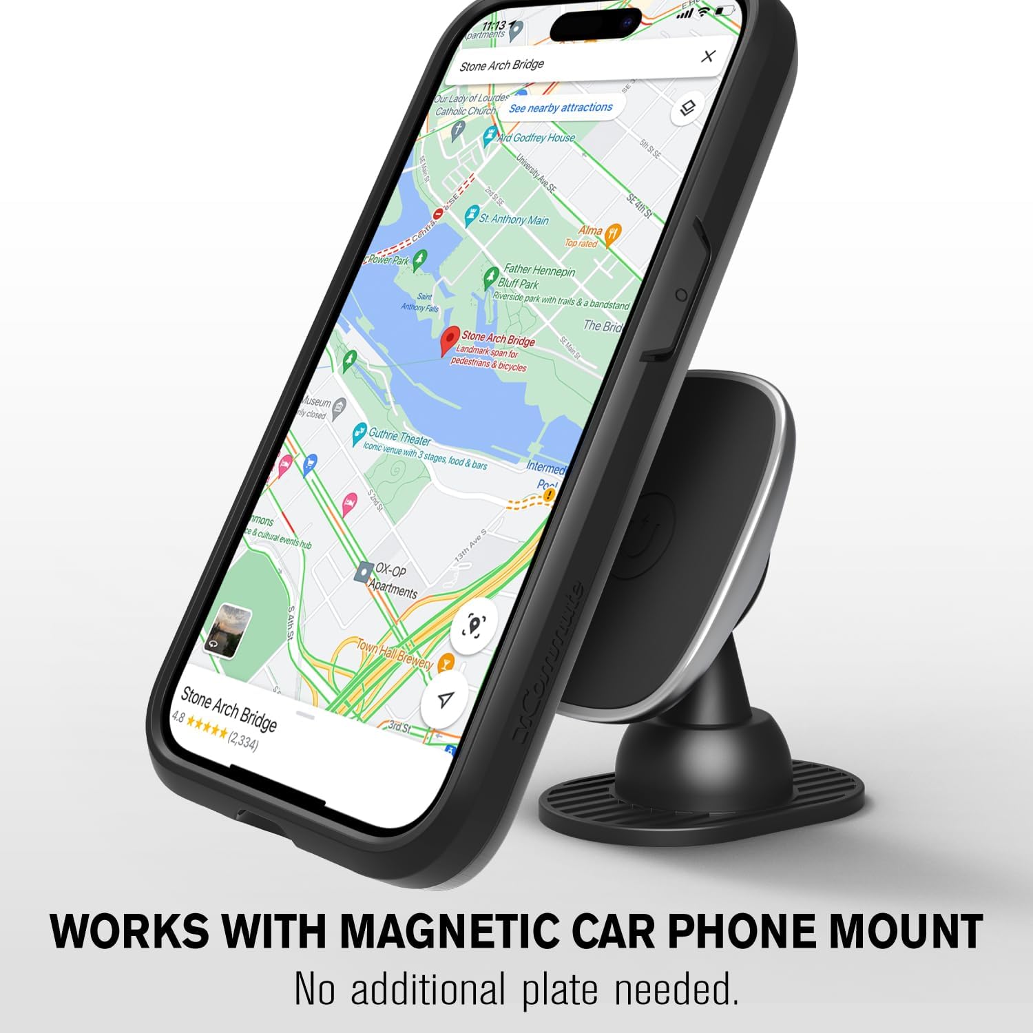 VENA vCommute for iPhone 15 Pro Max Wallet Case, [Military Grade Drop Protection] Flip Leather Cover Card Slot Holder with Kickstand - Black - Image 7