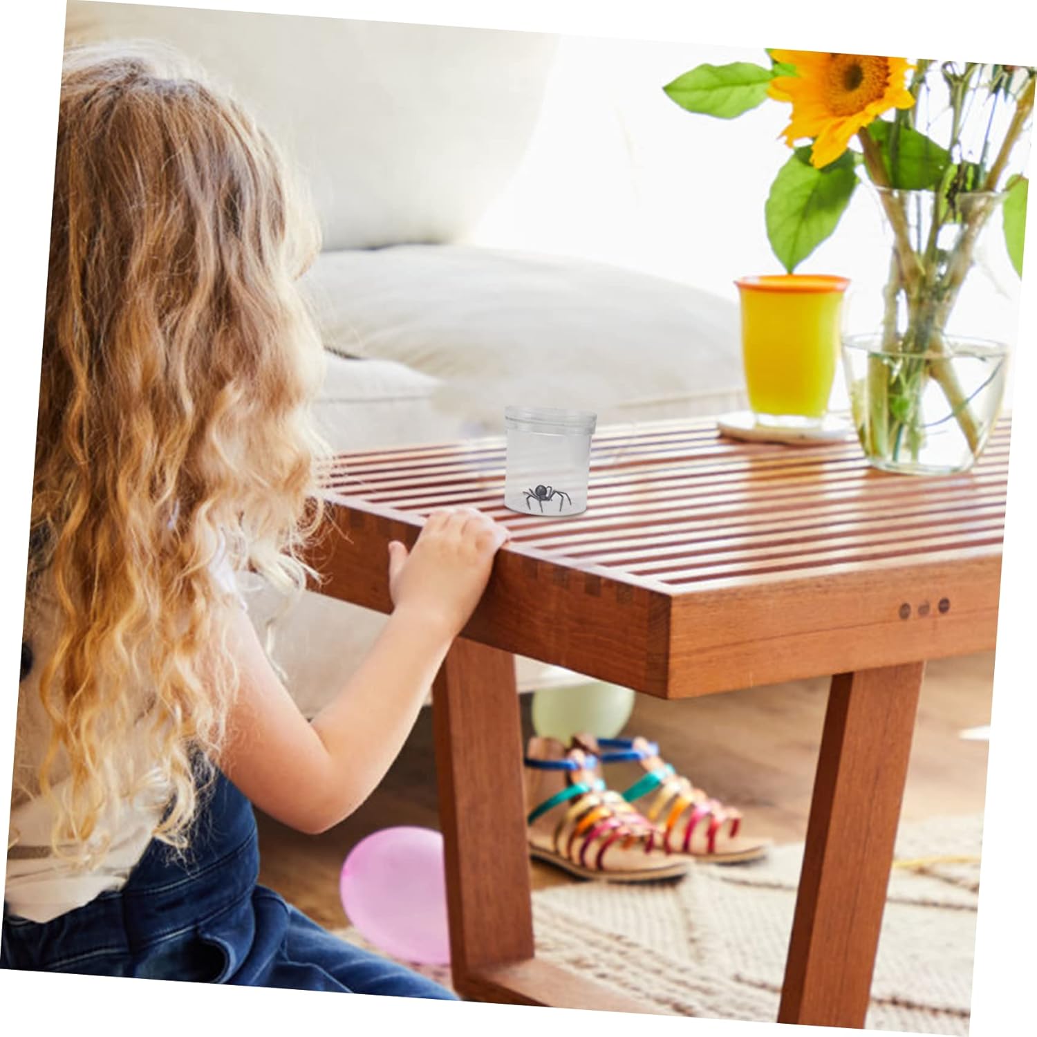 30 Pcs Observation Cup Clear Container Vacuum Container Outdoor Playpen Butterflies Container Critter Case Reptile Enclosures Biology Science Observer Magnifying Cup