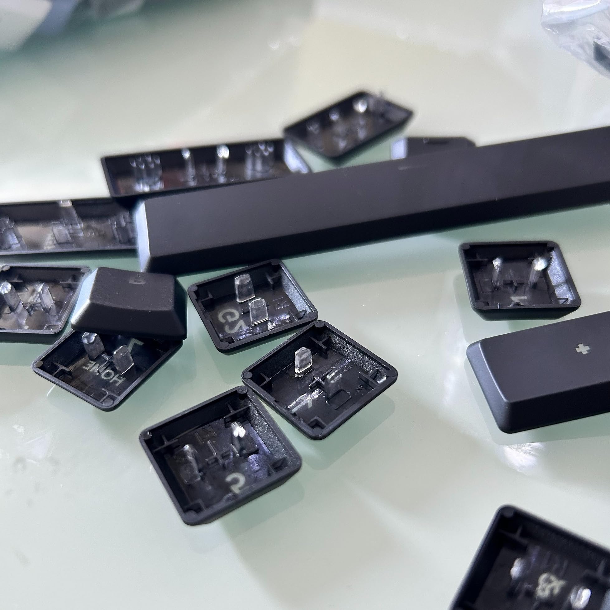 Teclas translúcidas para Logitech G915 y G915 TKL – Diseño UE (ISO/ANSI) – Compatible con G915 LIGHTSYNC RGB