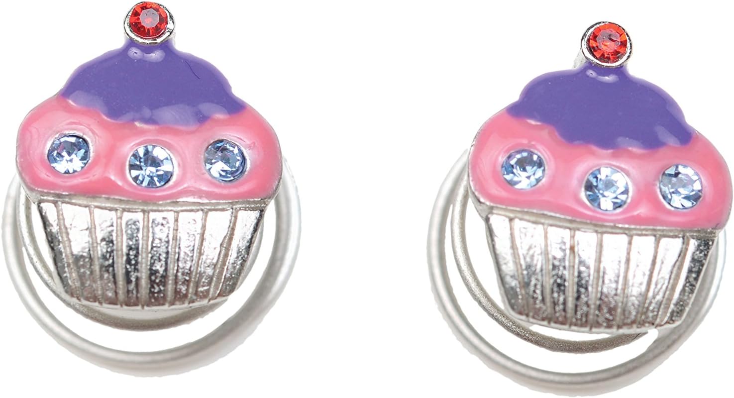 EarZings - Scrumptious - Fashion Earrings for Teens and Tweens Clip With No Pain Thanks to a Patented Coil Design