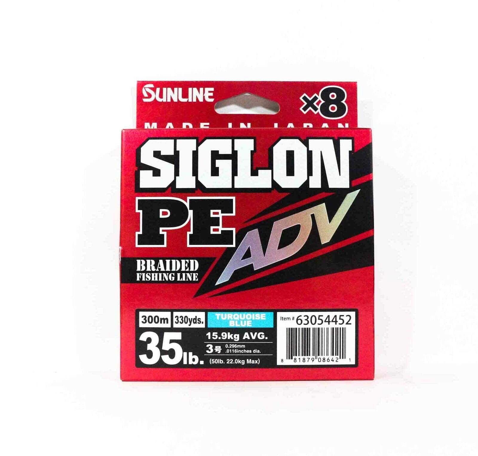 Fil de pêche SIGLON PEX8 Blue ADV 300 MT tresse de couleur bleue