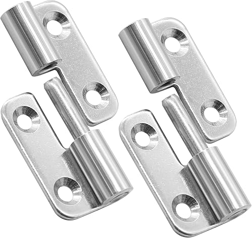 2 bisagras de acero inoxidable para despegar, bisagras de bandera pequeñas desmontables de 1.5 pulgadas con tornillos