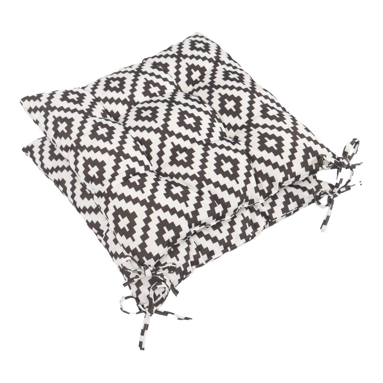 OHS Seat Pads - Water Resistant Garden Chair Cushions - Grey - 40 cm x 40 cm