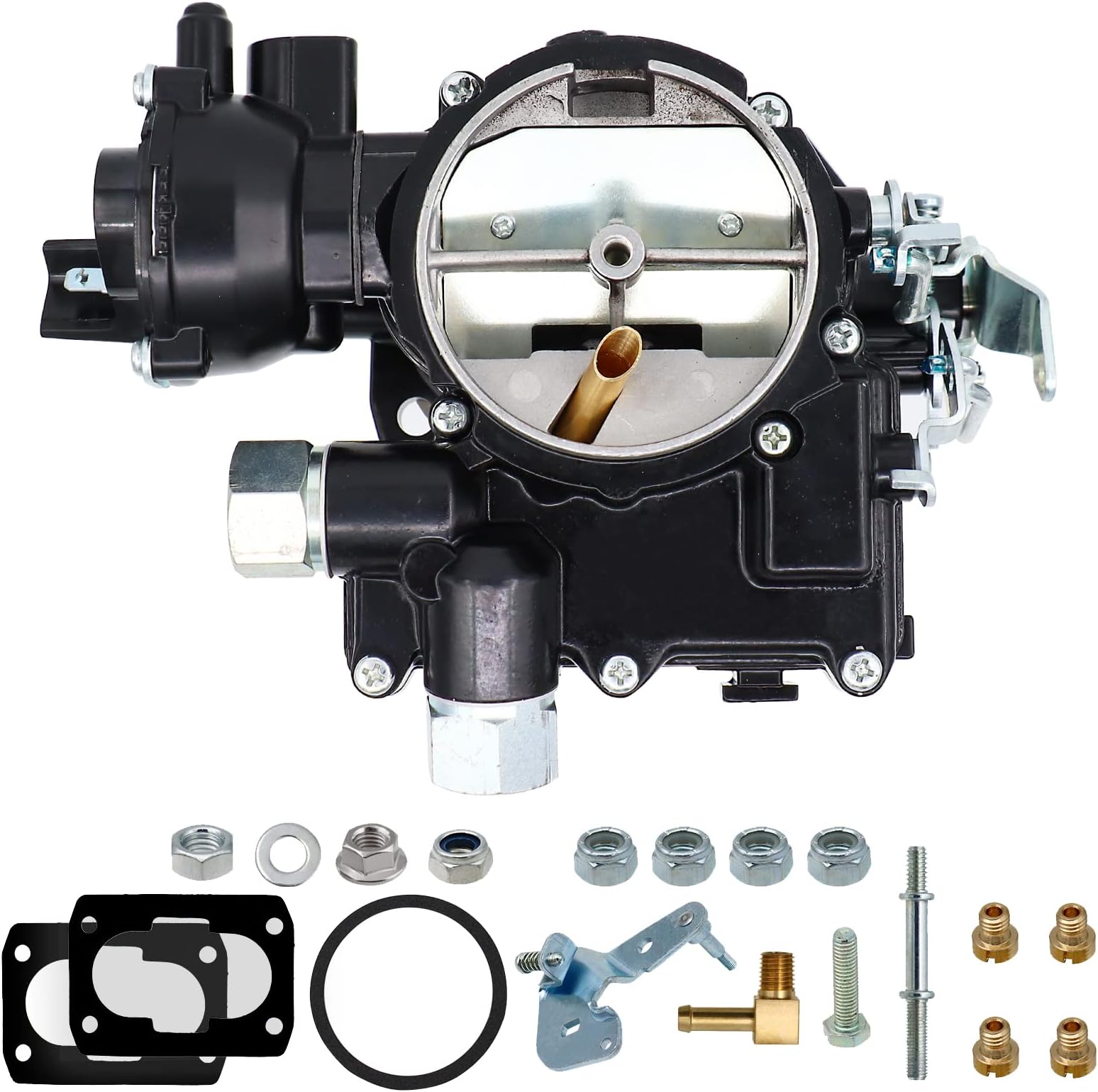 RANSOTO Marine Carburetor 2 Barrel Carb with Electric Choke