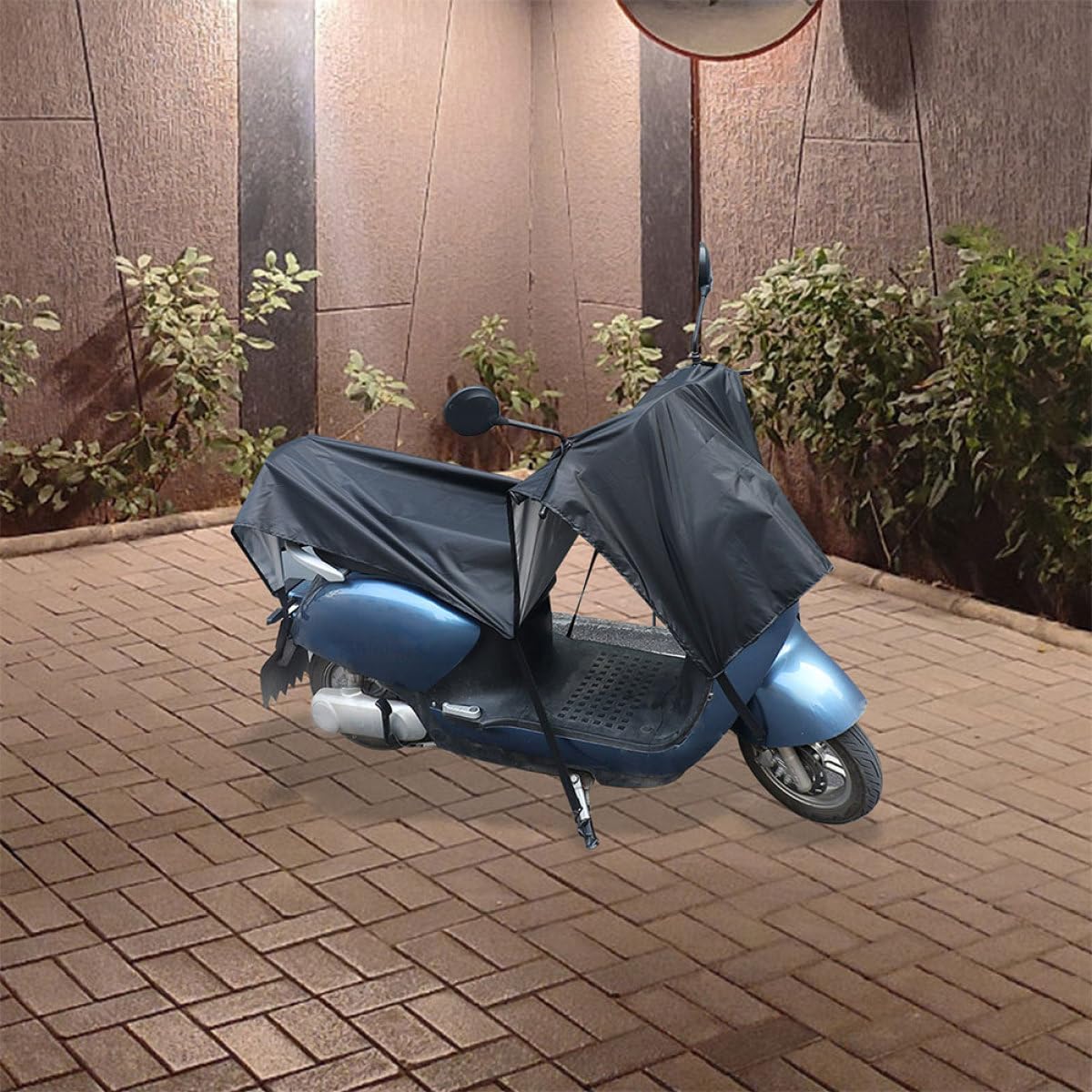 CHILDWEET Copertura Antipioggia per Scooter Elettrico Telo Oxford Rivestimento Argentato Resistente alle Intemperie 72X220Cm Uso Esterno