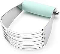 Vista 21 de Spring Chef Batidora de masa blanca de tamaño mediano para hornear, herramienta multifuncional para cortar masa, herramienta de corte de repostería