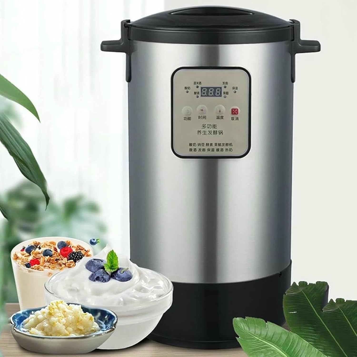 Electric Yogurt Fermenter, 12L Automatic Commercial Fermentation Machine, Dough Fermentation Natto Rice Wine Fruit Enzyme Fermenter, Time and Temperature Control~/